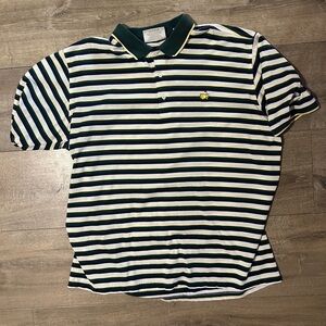 Augusta National Golf Shop striped polo shirt featuring the Masters logo XXL